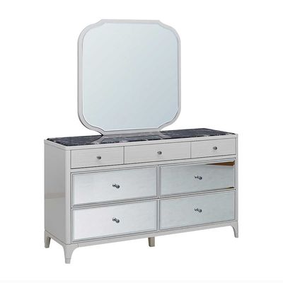 Portnoy Dresser with Mirror - Ivory - With 2-Year Warranty